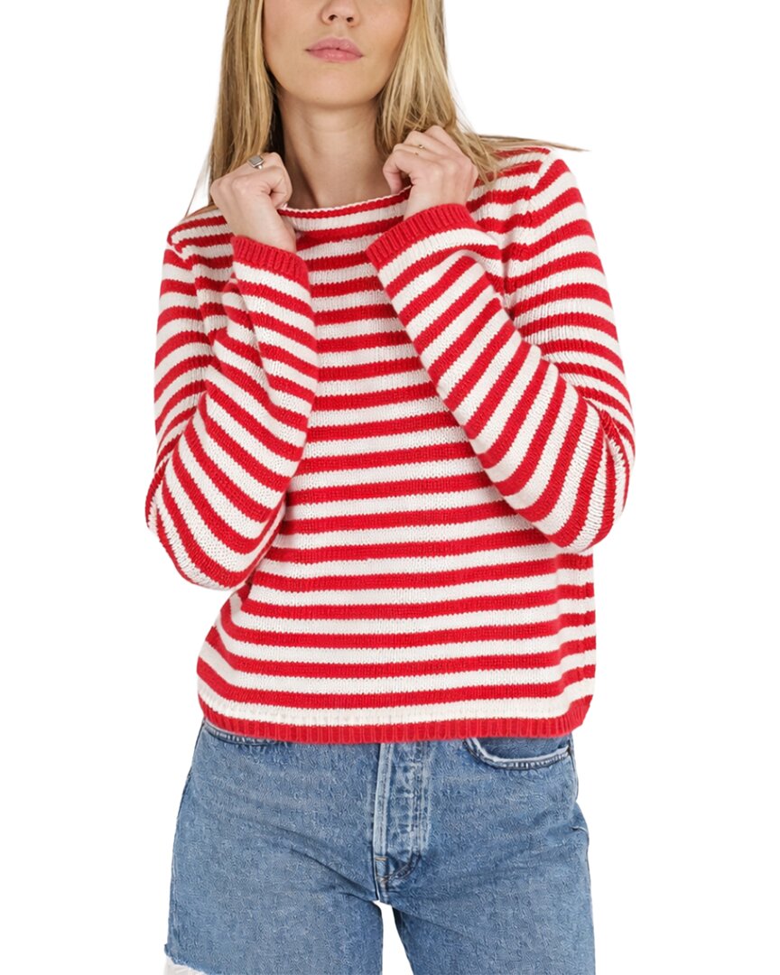 Archer Ana Sweater In Lipstick/wh