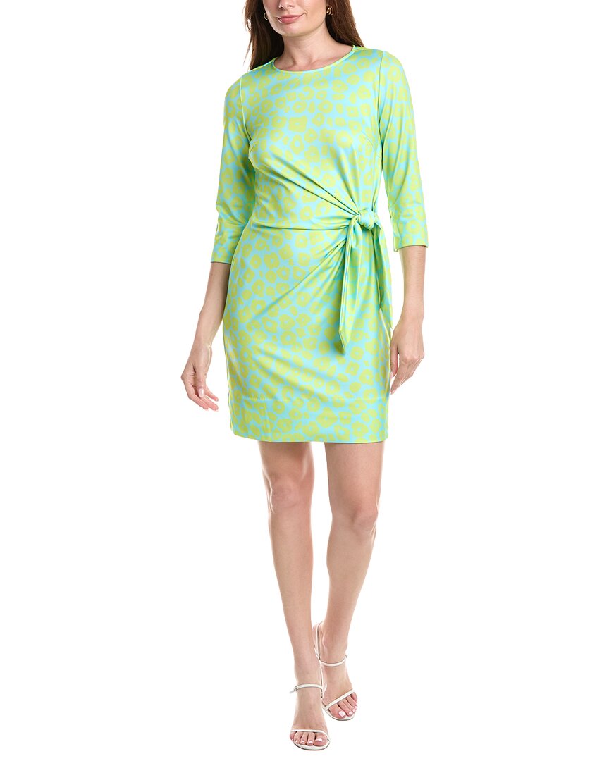 Gretchen Scott Me Jane Cinch & Tie Mini Dress In Green