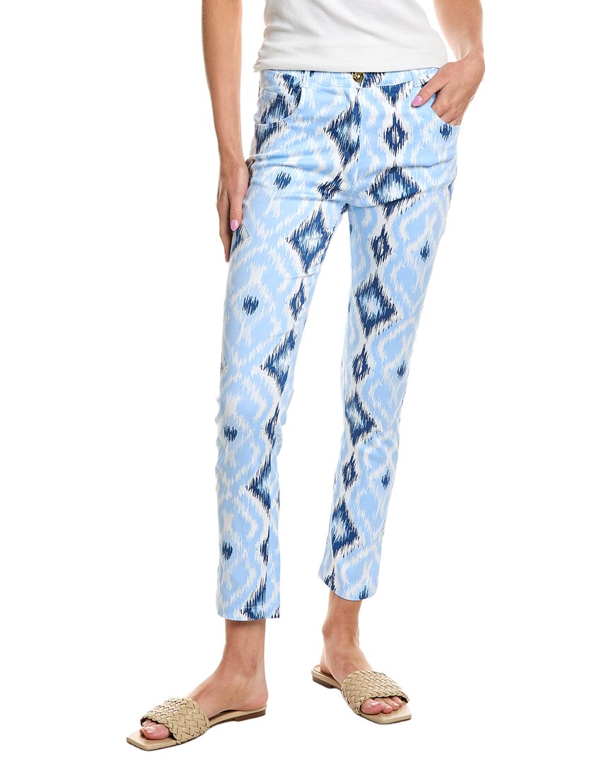 Gretchen Scott Gripeless Kitt Ikat Pant In Blue