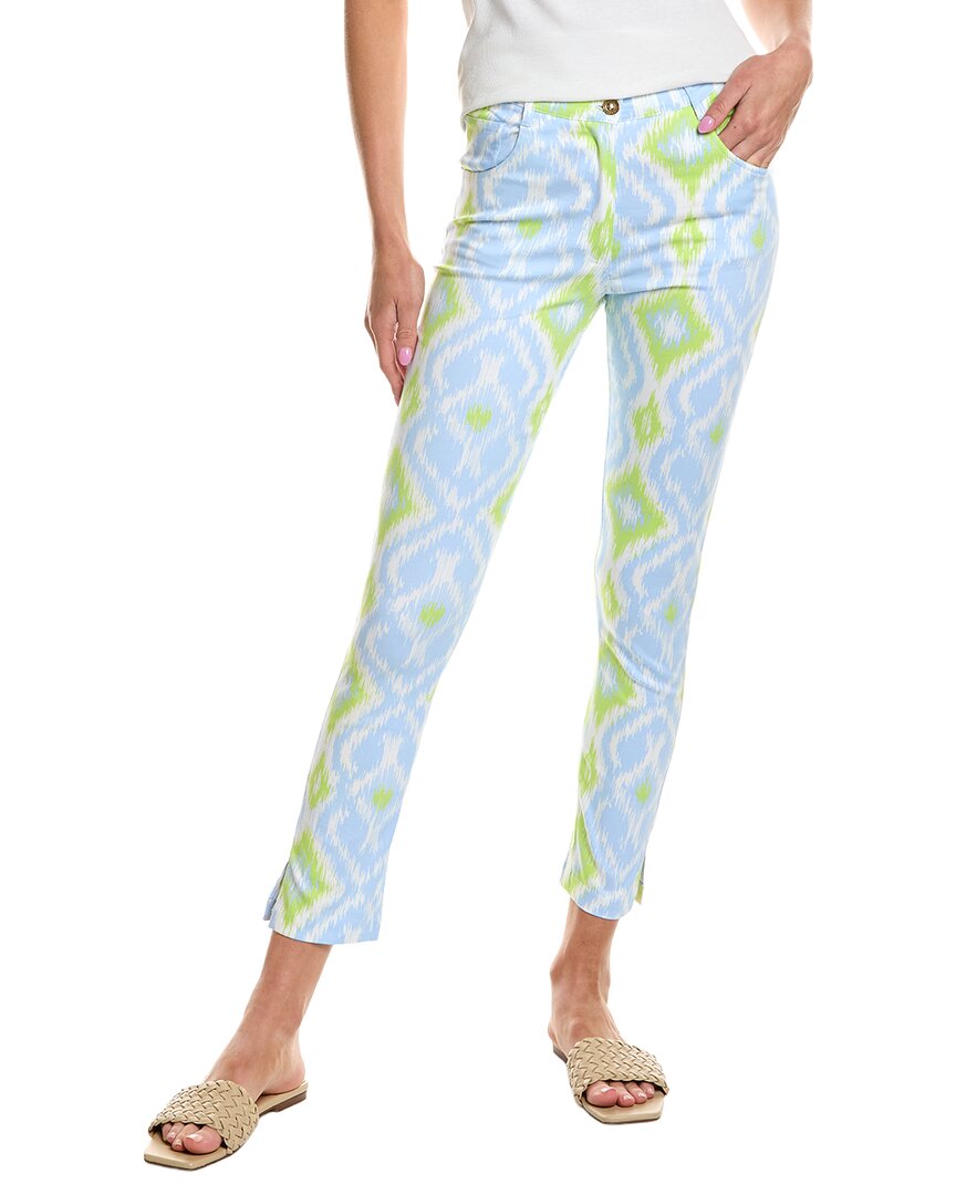 Gretchen Scott Gripeless Kitt Ikat Pant In Blue