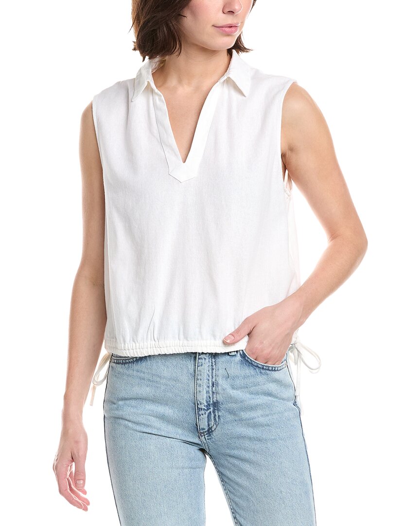 Nvlt Bottom Tie Linen-blend Top