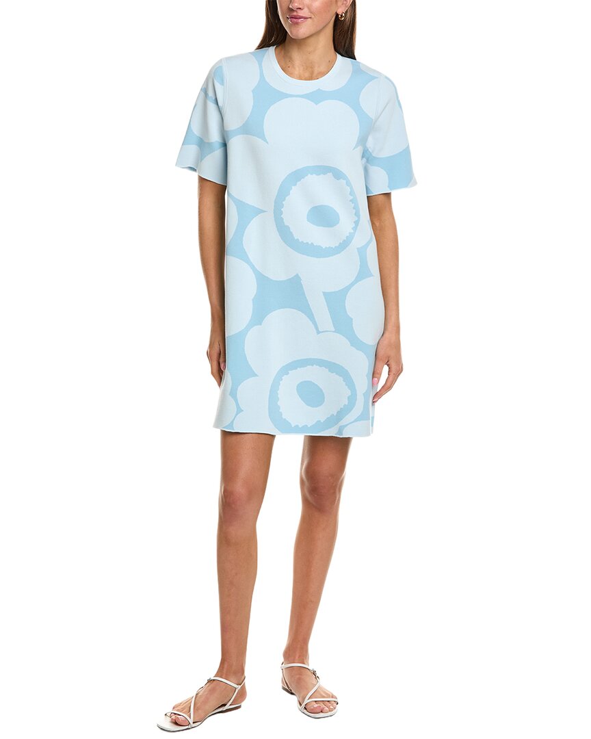 Marimekko Mahdollisuus Unikko Dress In Blue
