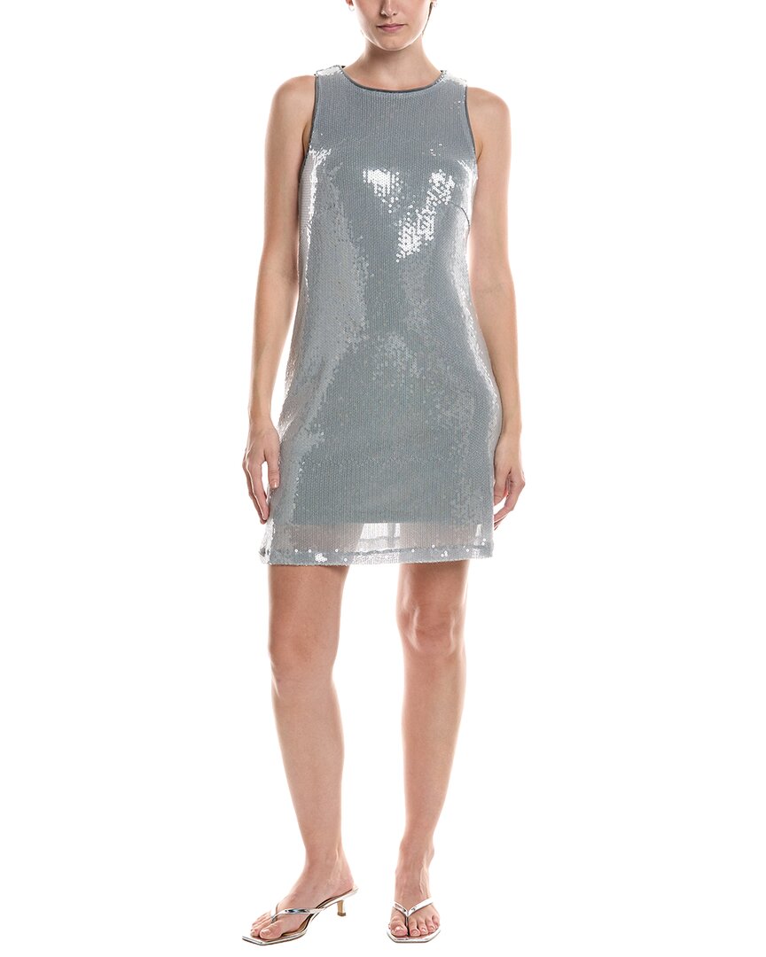 Picadilly Sequin Mini Dress In Grey