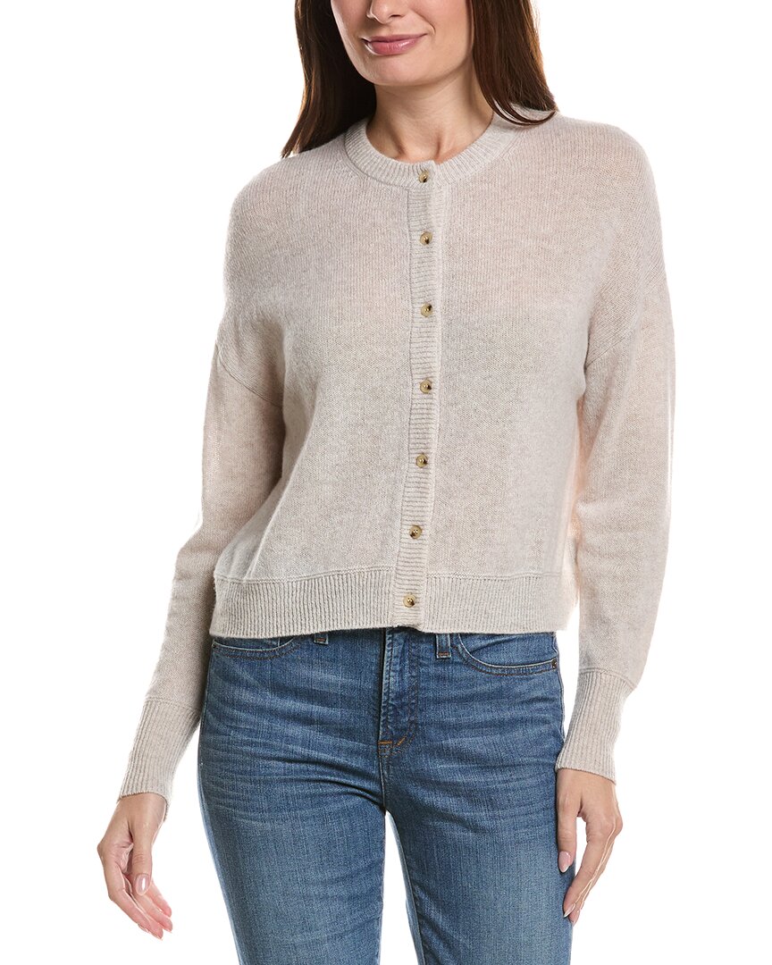 Hannah Rose Drop-shoulder 100% Cashmere Cardigan