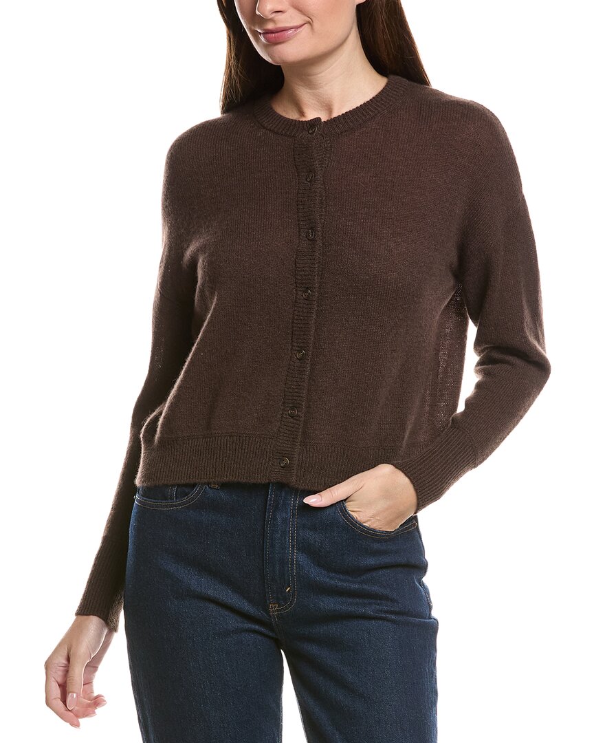 Hannah Rose Drop-shoulder 100% Cashmere Cardigan