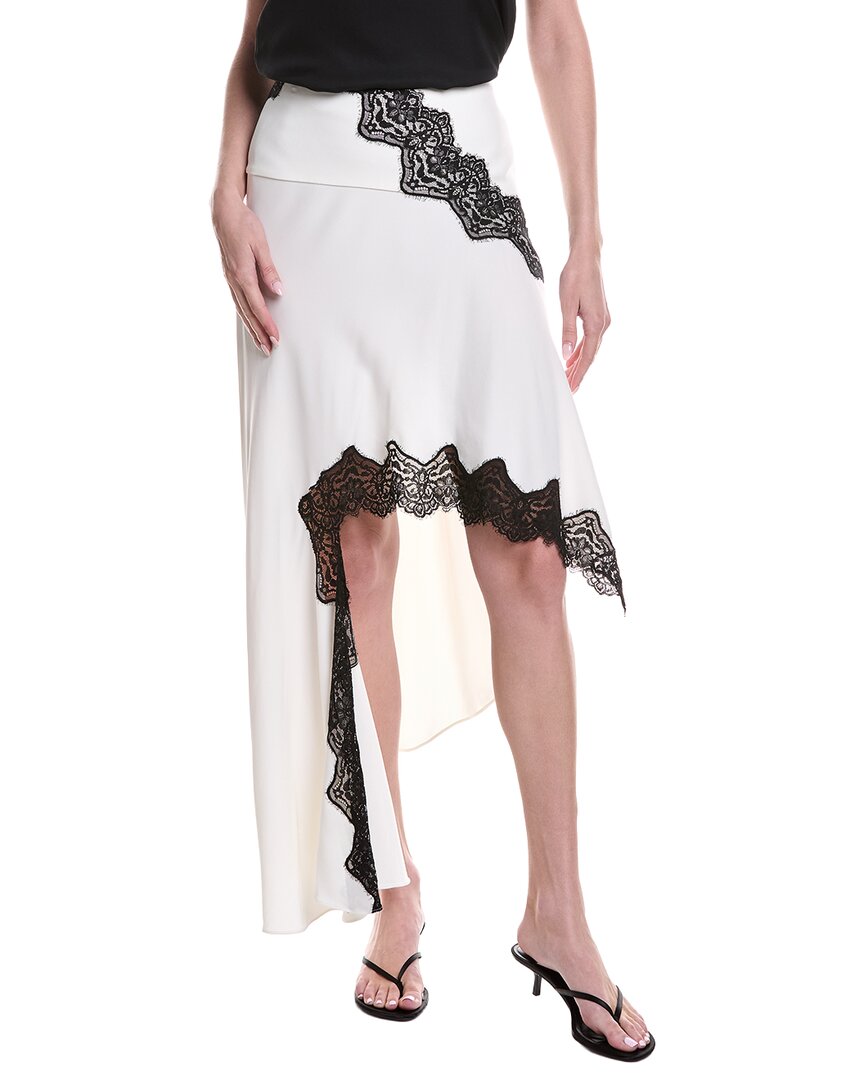 Christopher Esber Verner Lace Asymmetric Skirt In White