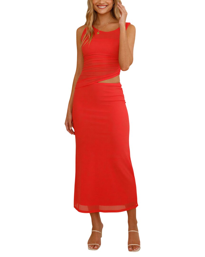 Enjoy Petra Maxi Dress In Red