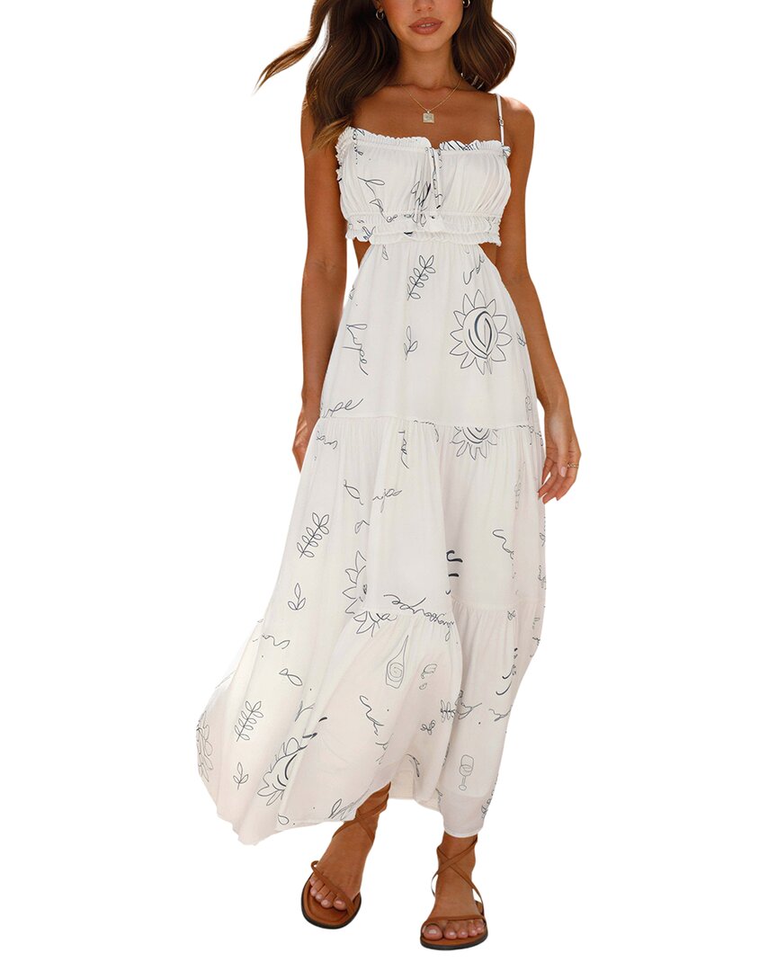 Enjoy Petra Midi Dress In White
