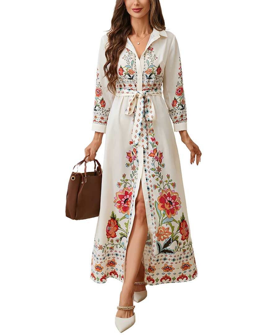 Camila Blanco Maxi Dress In White