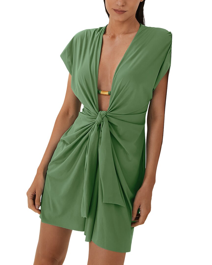Vix Sasha Sheer Cover-up In Green
