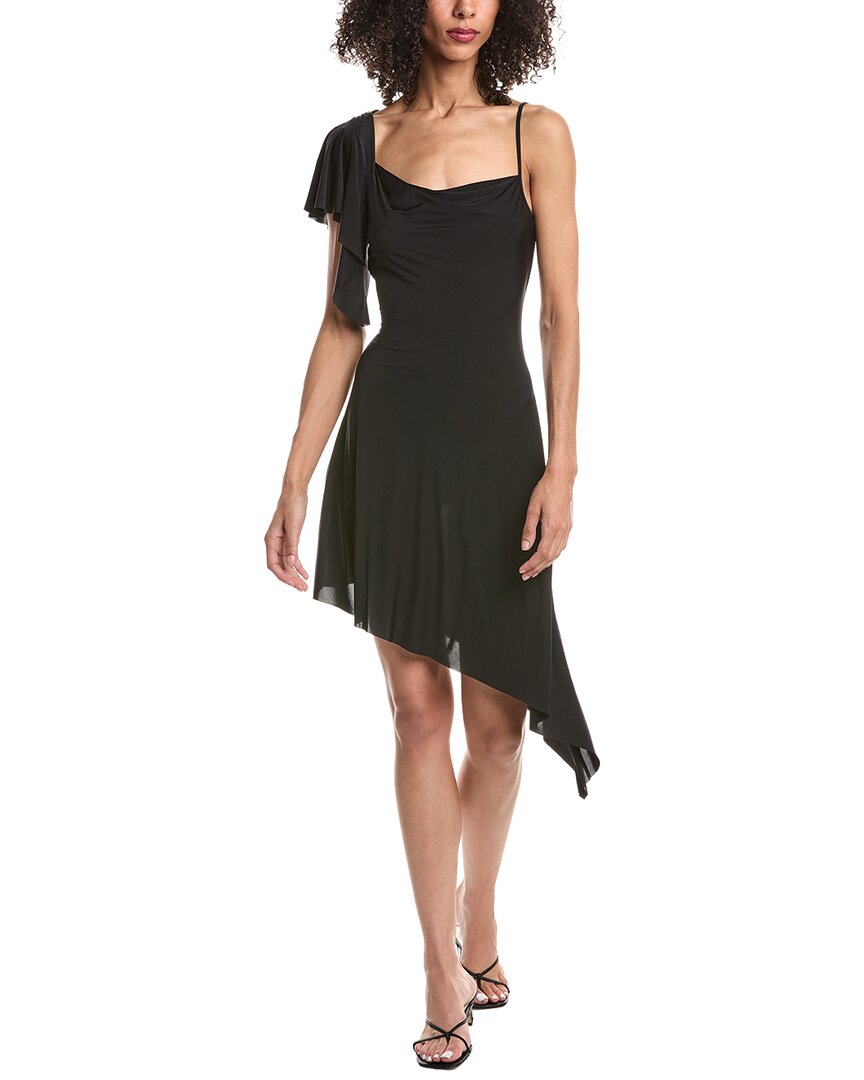 Guizio Palma Midi Dress In Black