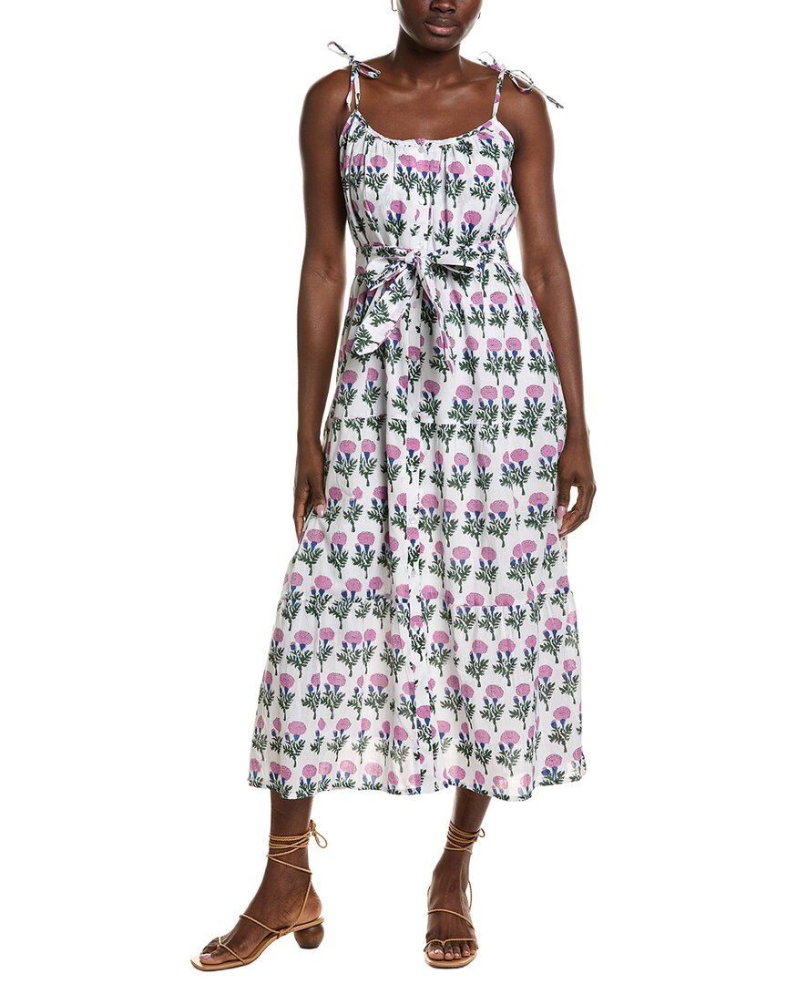 Emerson Fry India Button Front Sundress In White