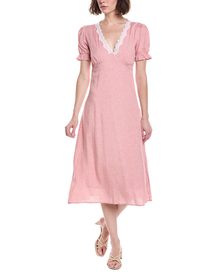 Colette Rose Midi Dress In Pink