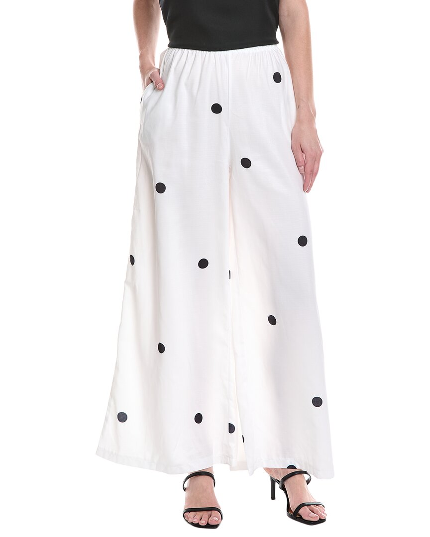 Colette Rose Printed Pant In White