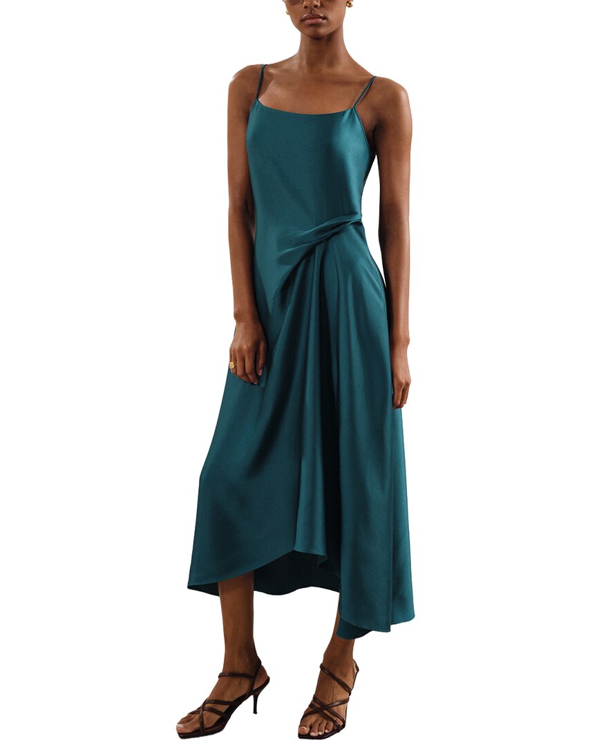Reiss Petite Zoey Drape Occasion Slip Dress