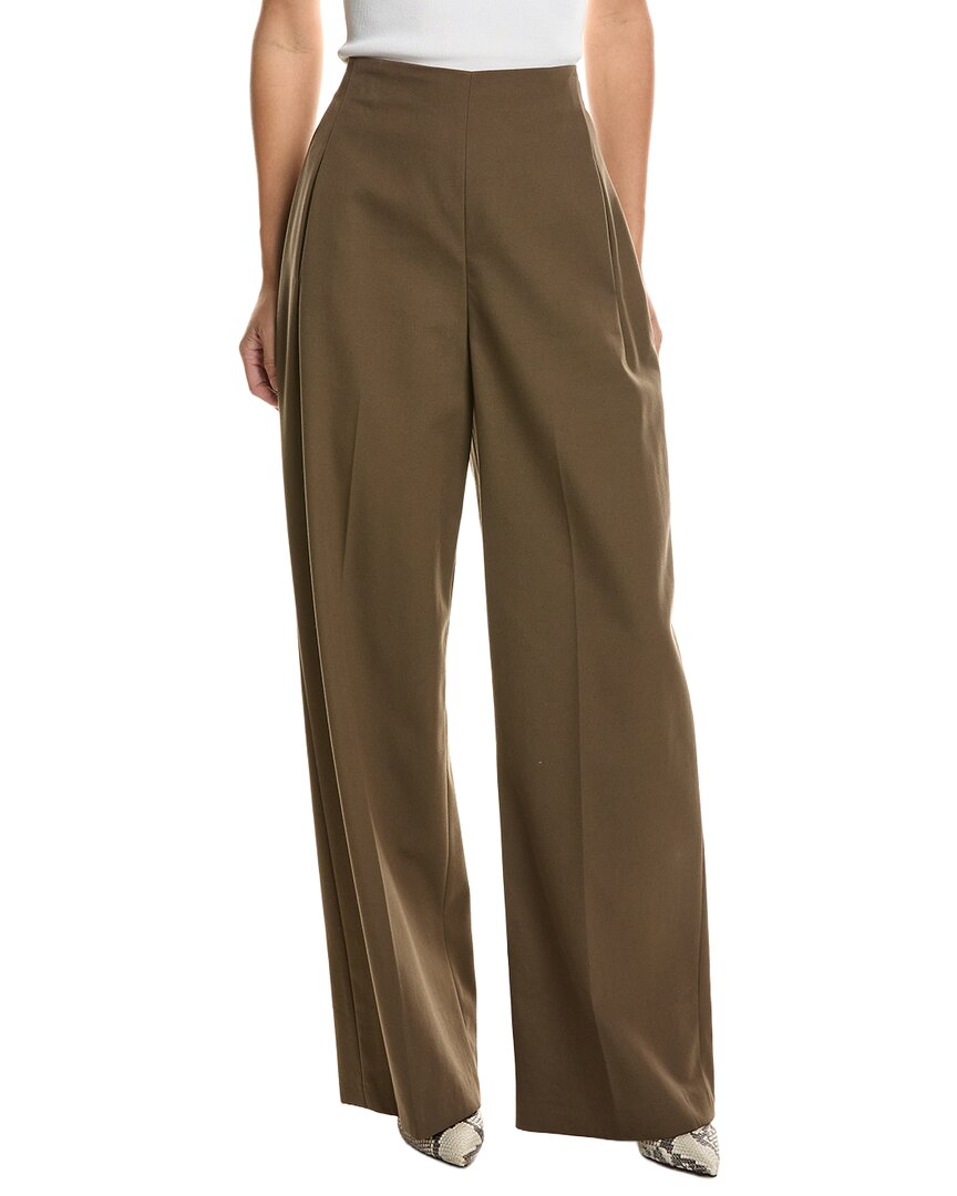 Fforme Peyton Wool-blend Pant In Brown