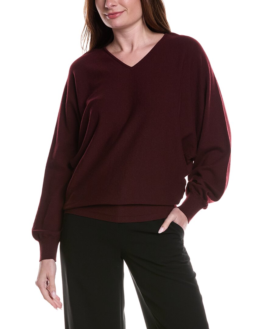Fforme Clara Knit Dolman Wool & Cashmere-blend Sweater In Red