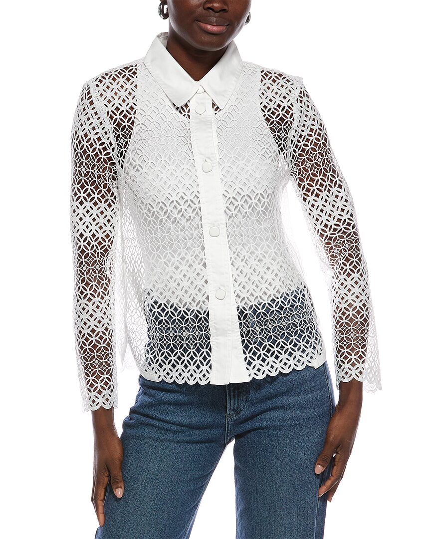 Marc Cain Lace Blouse In White