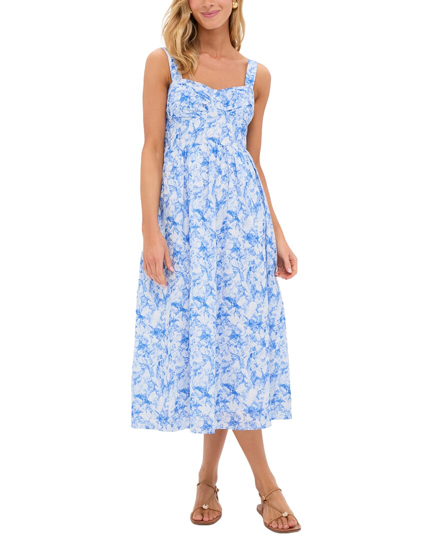 Hyacinth House Annette Midi Dress In Blue