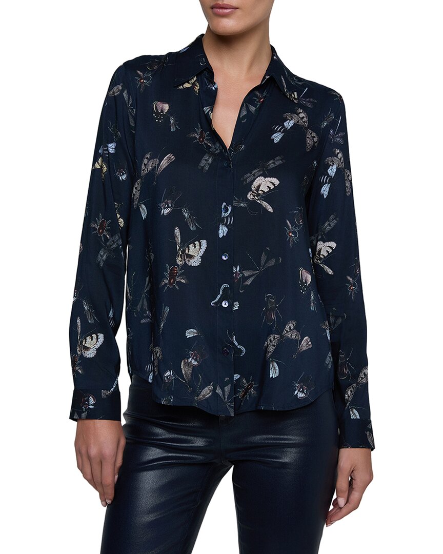 L'agence Holly Blouse In Blue