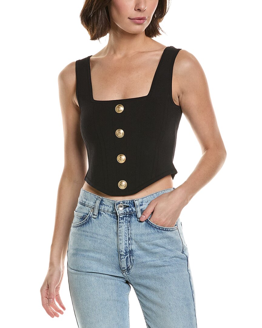 L'agence Saga Tank Top In Black