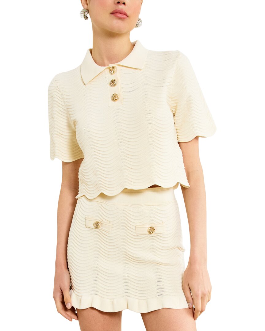 Line & Dot Prescott Top In White