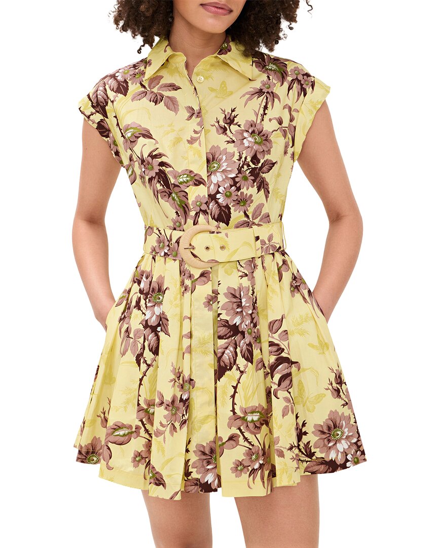 Amina Glam Mini Dress In Yellow
