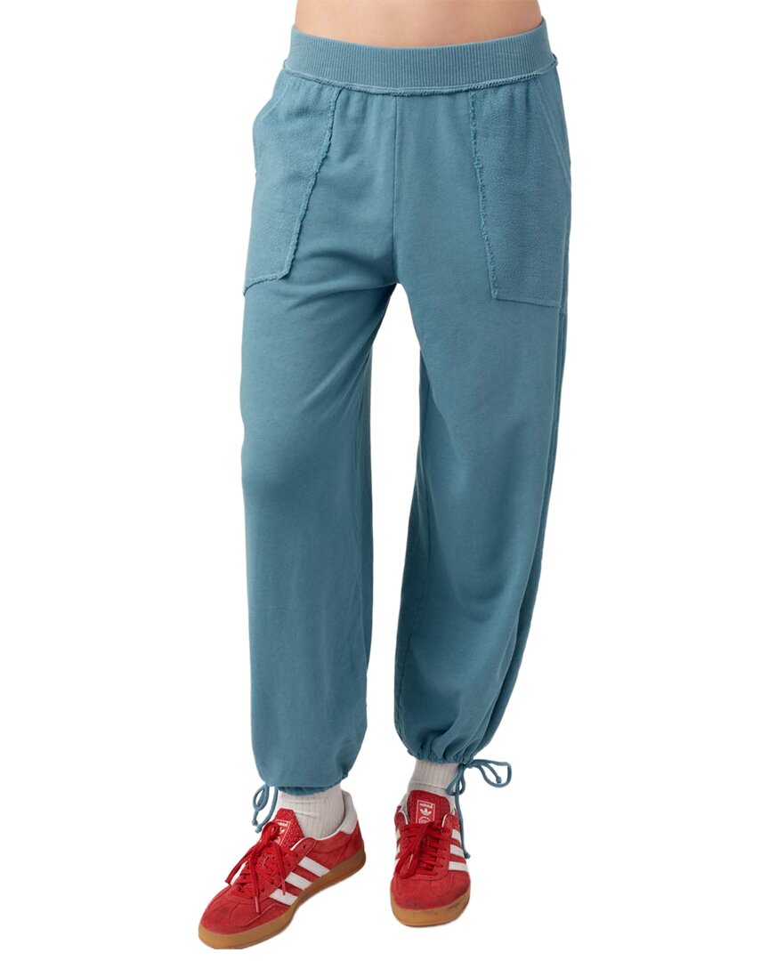 Project Social T Going Places Mixed Textured Pant In Blue