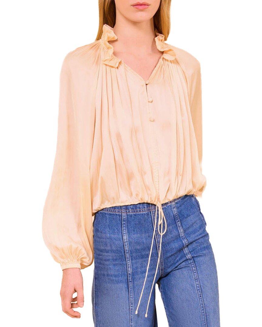 Ulla Johnson Laurette Blouse In Neutral