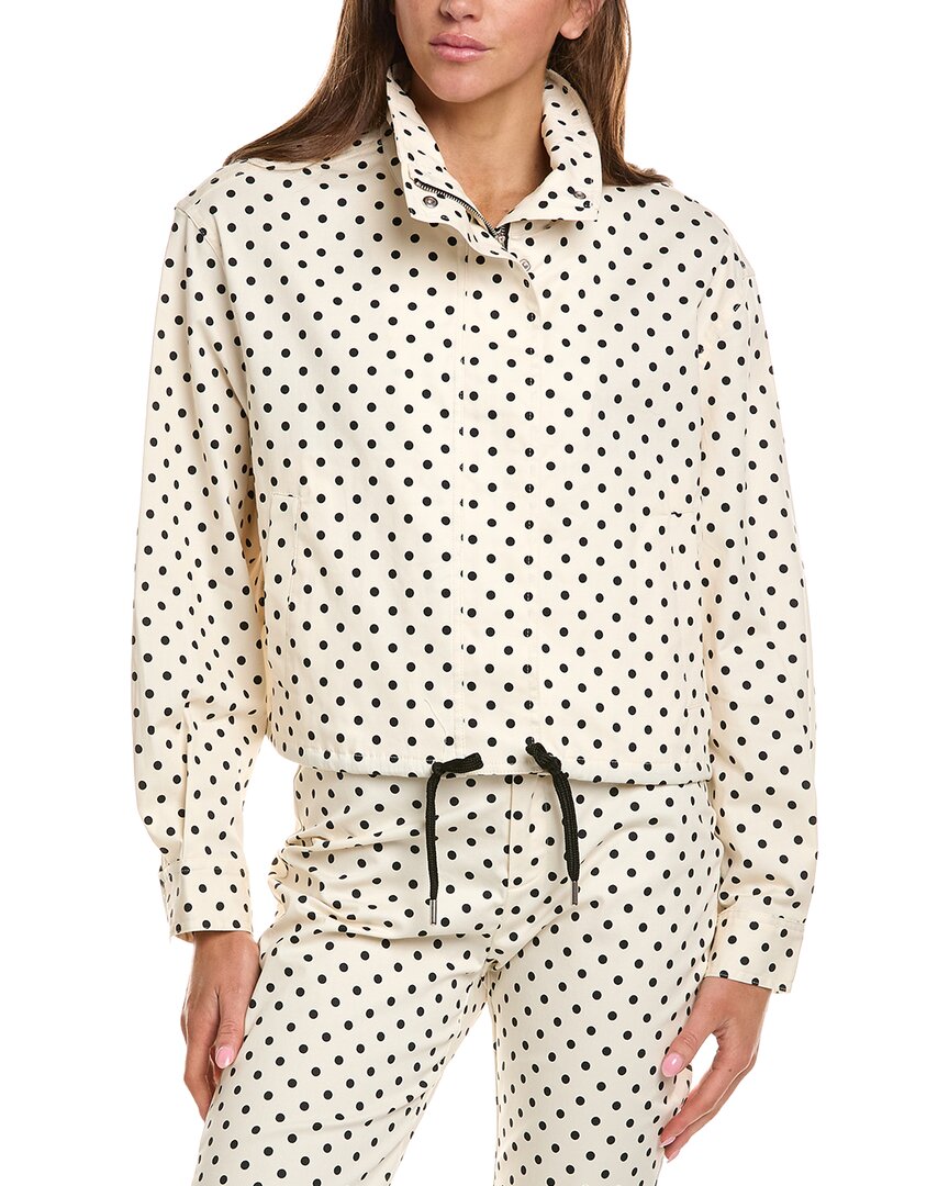 Current Elliott Current/elliott Mock Neck Jacket In White