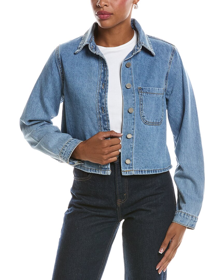 Current Elliott Current/elliott Denim Top In Blue