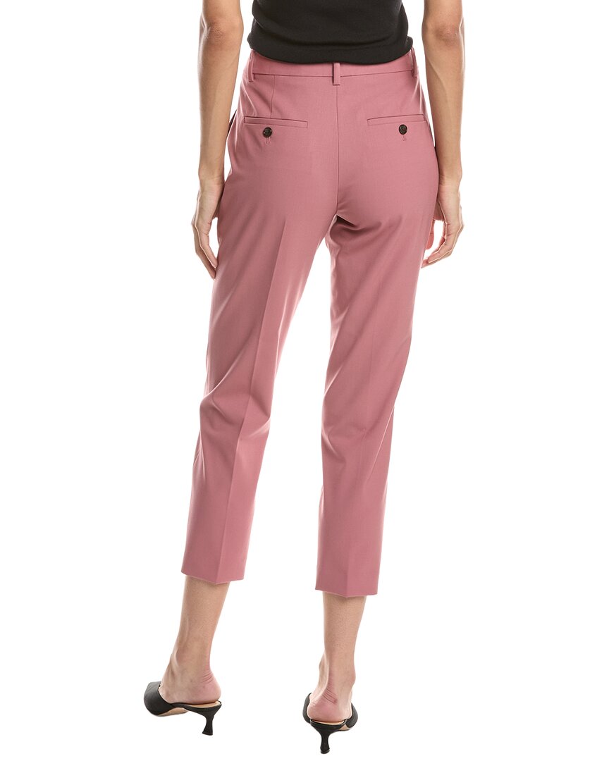 Theory Treeca 2 Wool-blend Pant In Pink