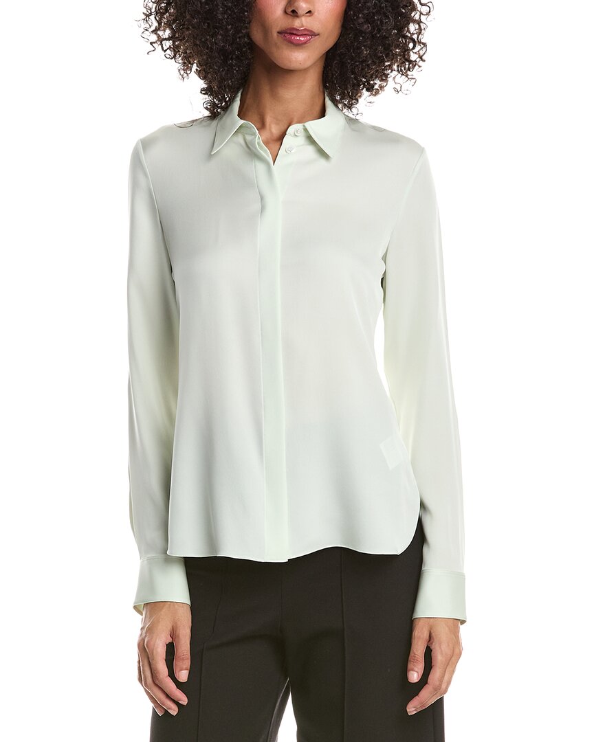 Theory Classic Fitted Silk Shirt