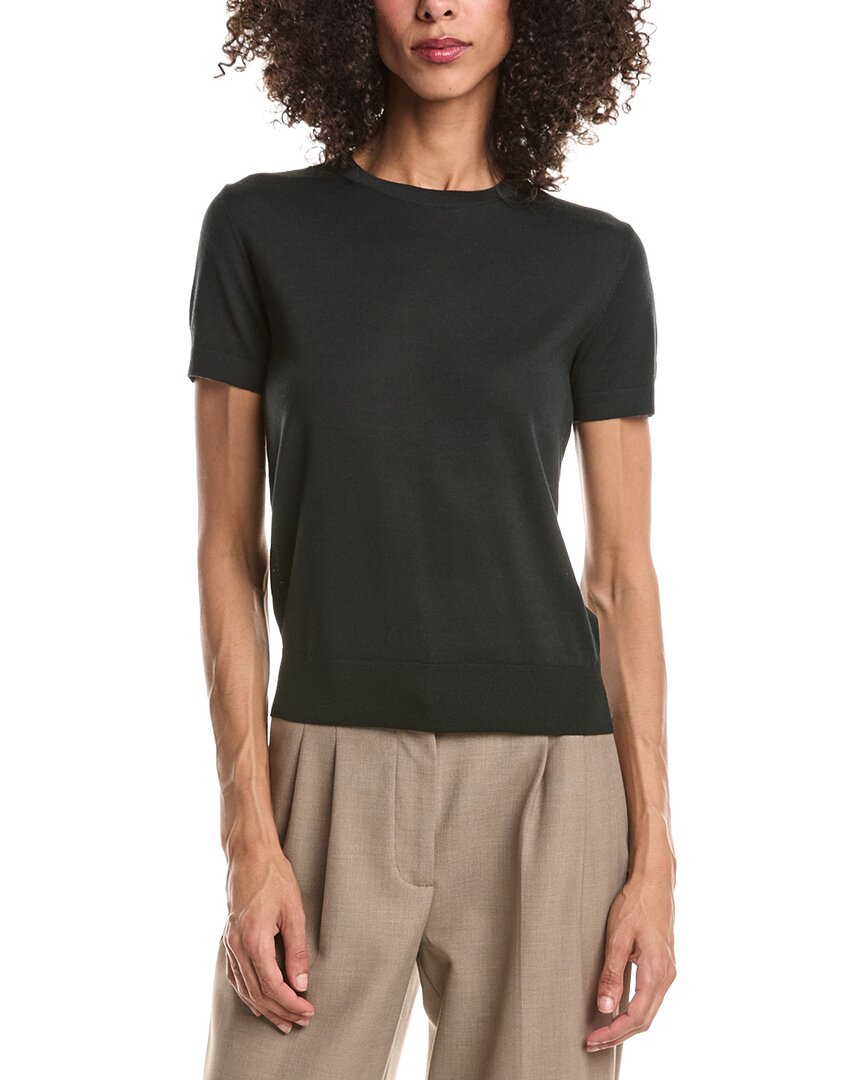 Theory Basic Wool T-shirt In Black