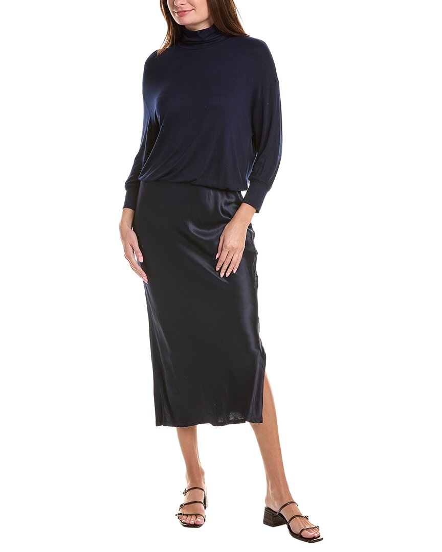 Michael Stars Padma 2-in-1 Maxi Dress In Blue