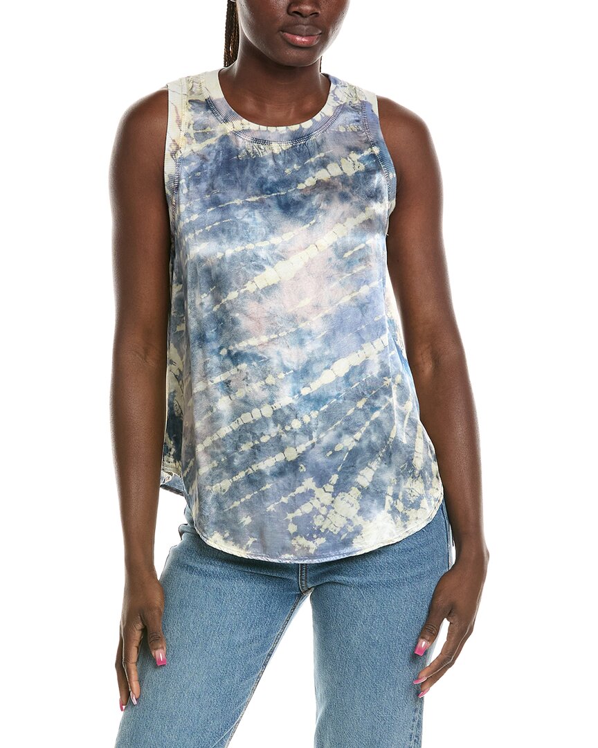 Michael Stars Shay Binding Tank Top In Blue