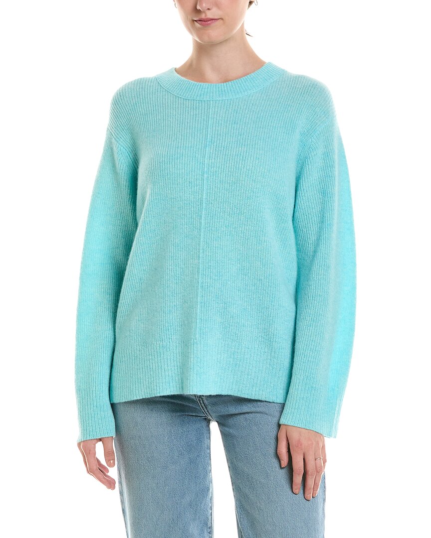 Forte Cashmere Rib Easy Crewneck Cashmere Sweater