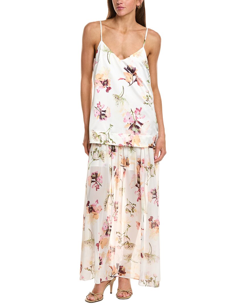 1.state V-neck Slip Dress In Pink