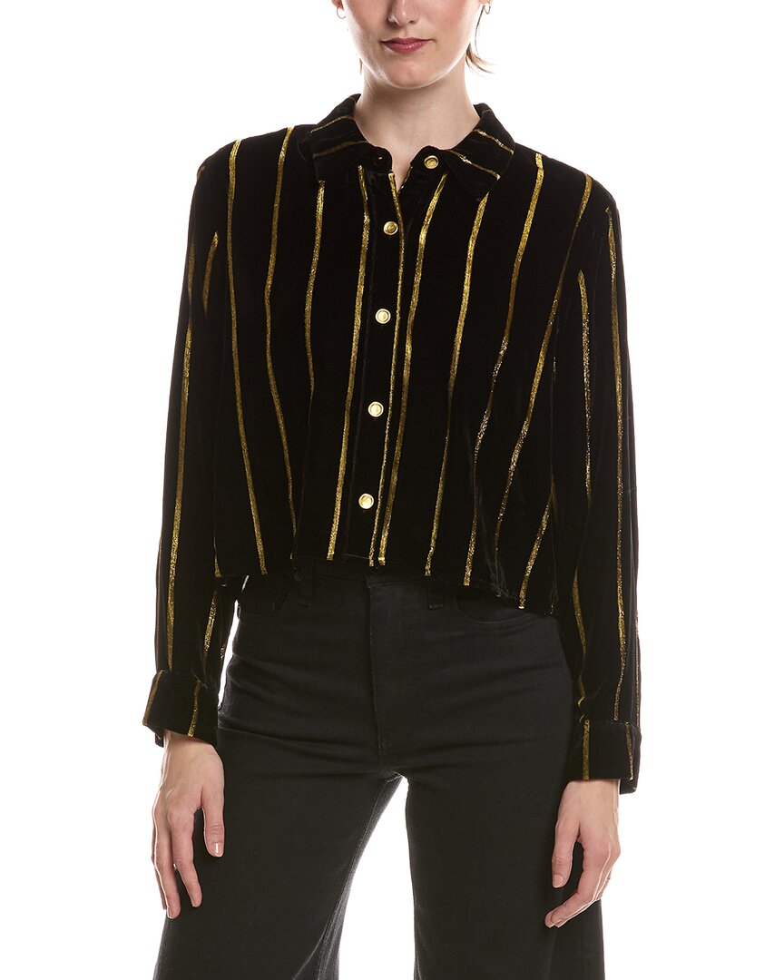 L'agence Cosette Crop Hi Low Shirt