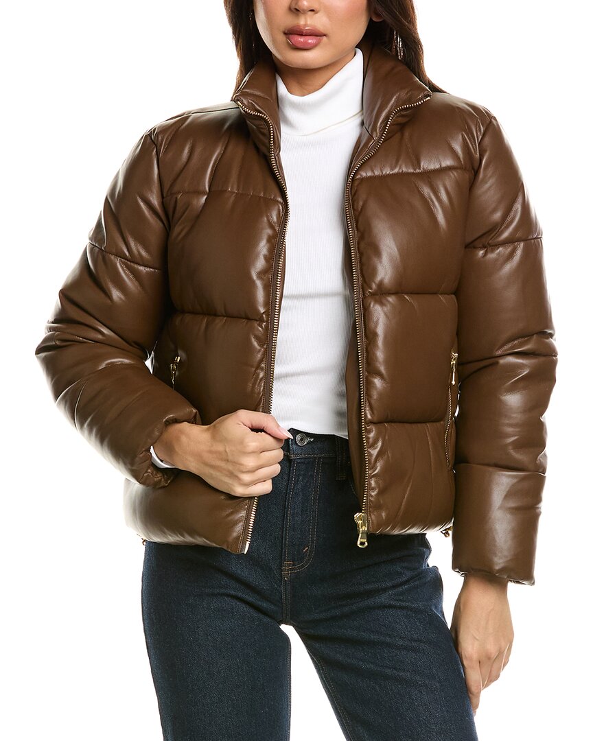 L'agence Larsen Puffer Jacket In Metallic