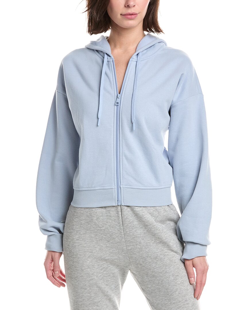 Beyond Yoga Luxefleece Zip Up Hoodie In Blue