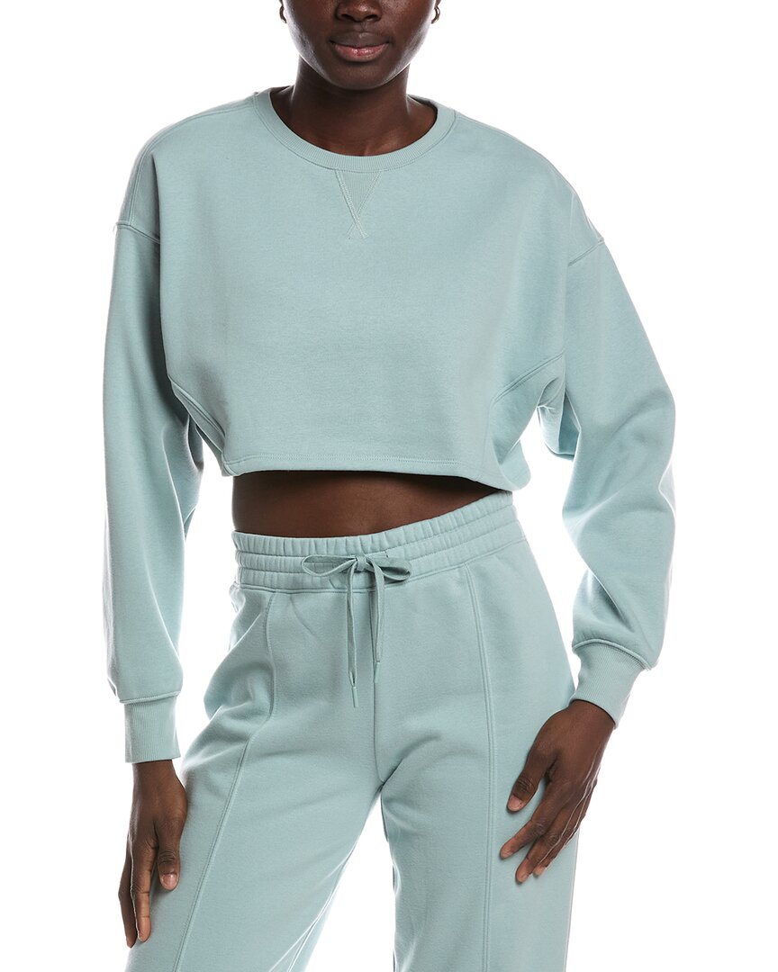 Beyond Yoga Luxefleece Cropped Sweatshirt In Blue