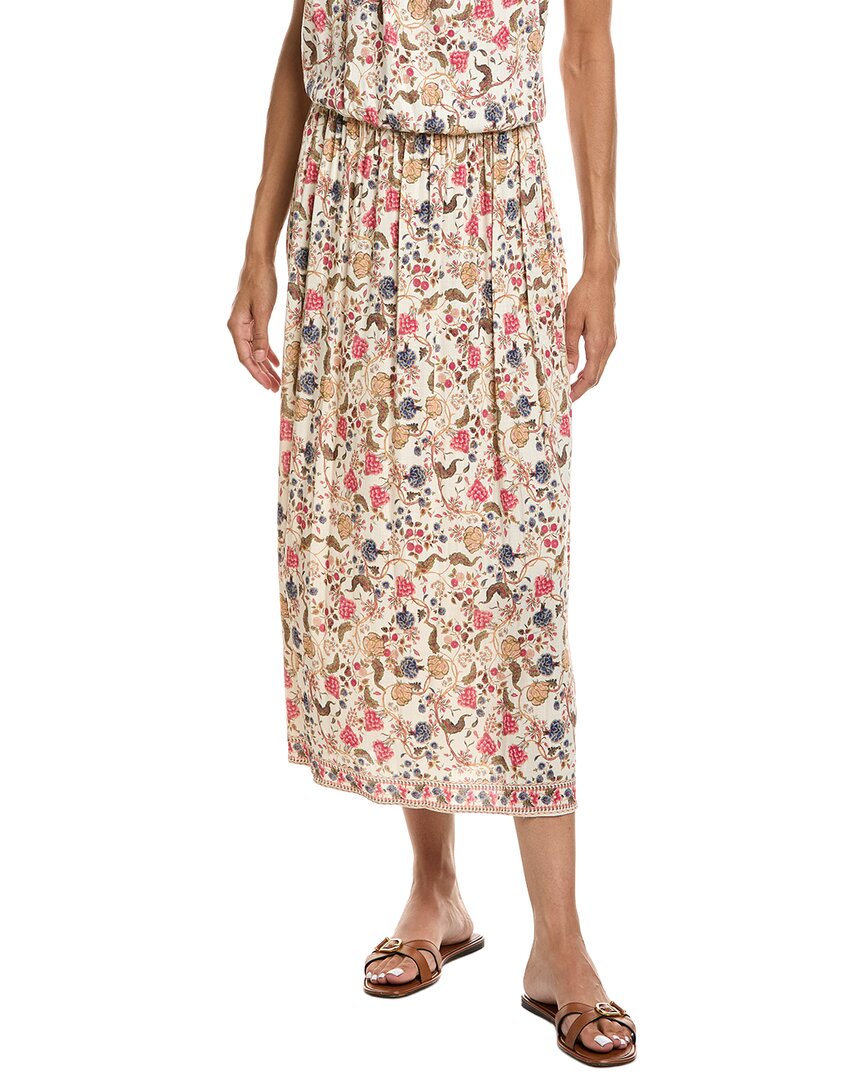 Max Studio Printed Maxi Skirt In Red