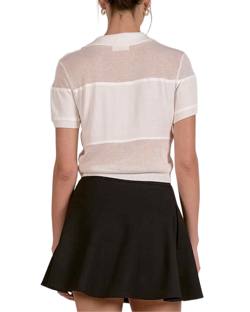 Elan Pullover Sweater In White