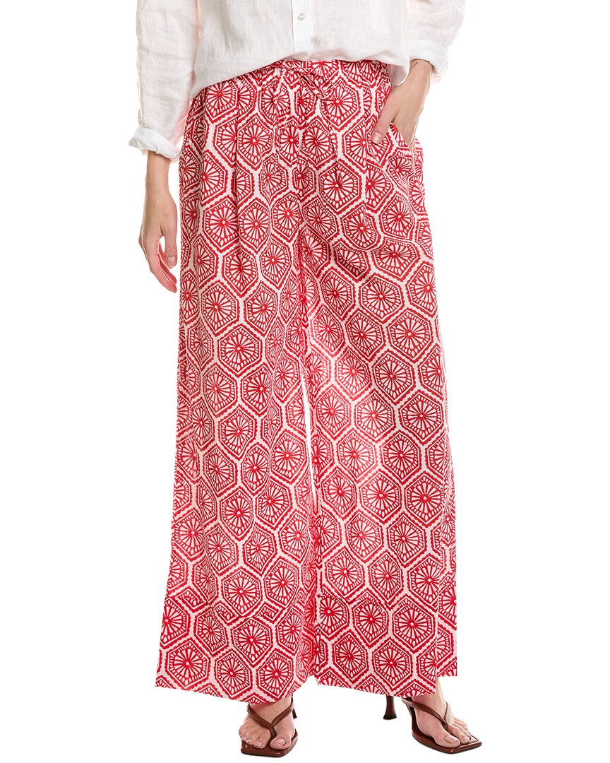 Ro's Garden Ros Garden Nico Pant In Quetzal Red