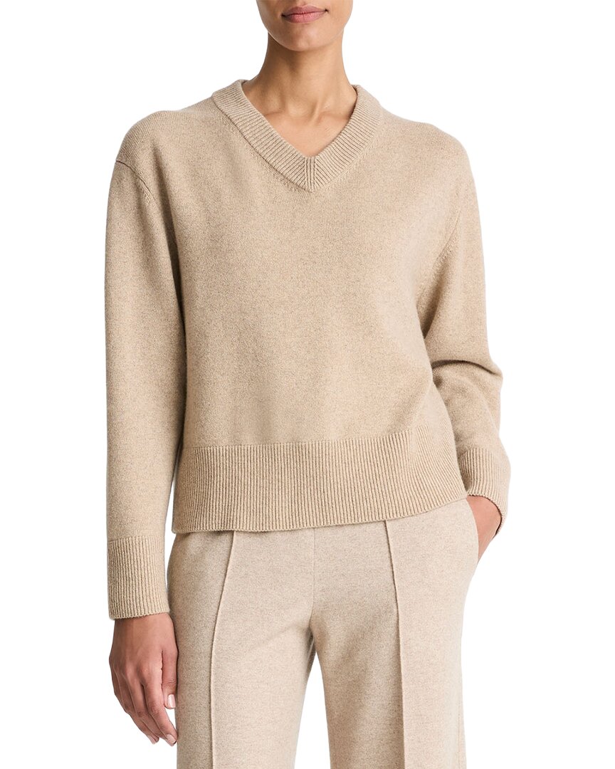 Vince Wool & Cashmere-blend Sweater In 311hma-h Marzipan