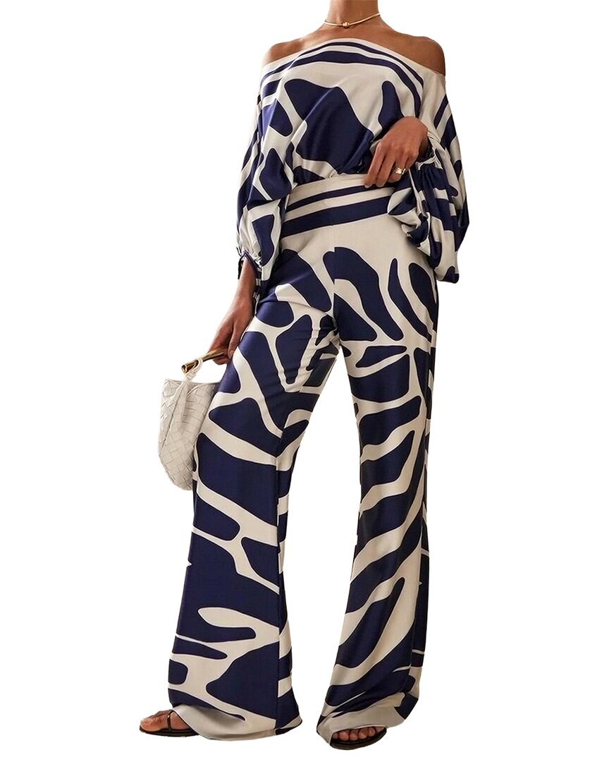 Esea Blouse & Pant Set In Multi