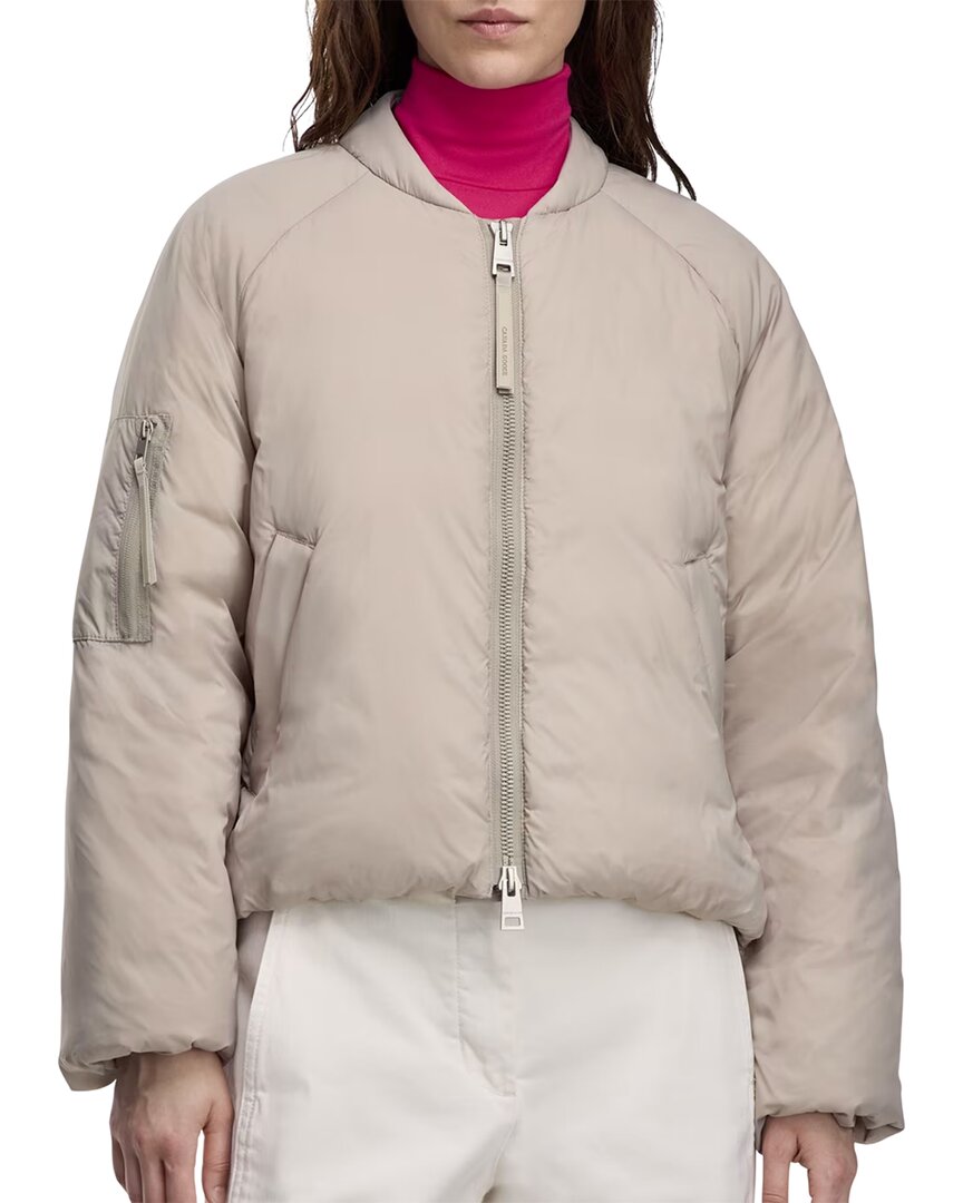 Canada Goose Elba Down Bomber Jacket In Brown