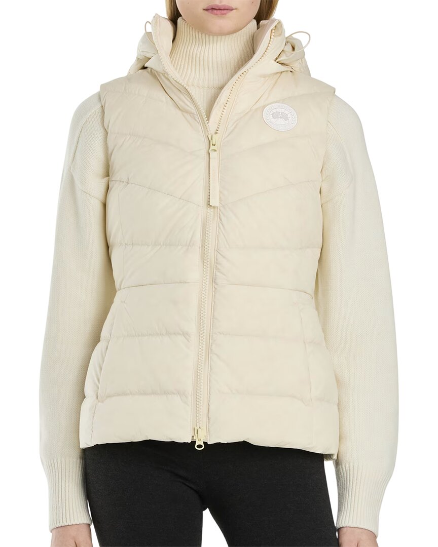 Canada Goose Clair White Label Down Vest In White