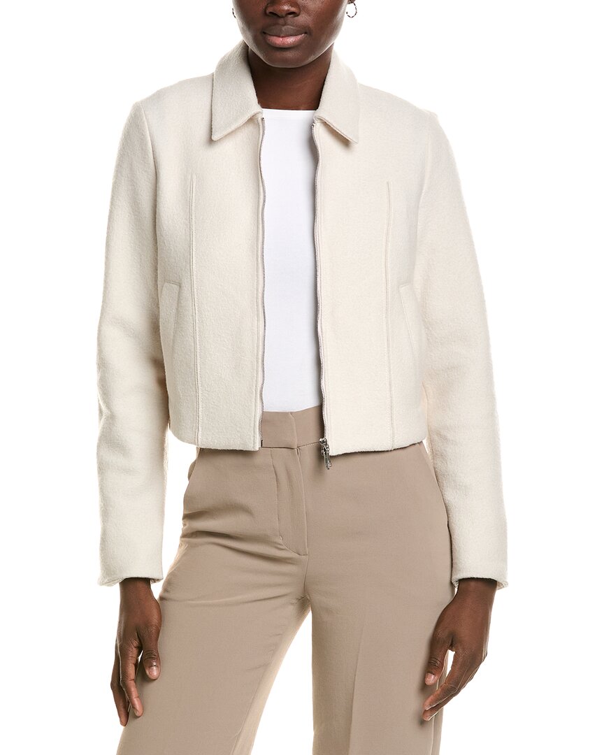 Marc Cain Solid Wool Jacket In Black